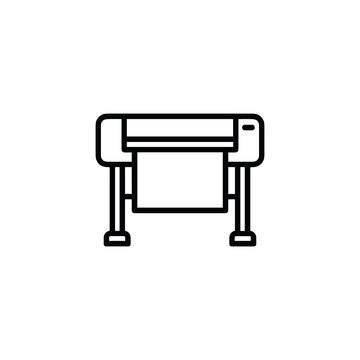 Large Format Printer and Plotter for Professional Graphic Printing Icon