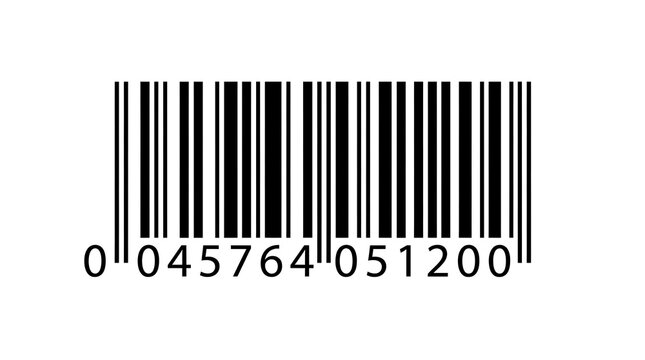Black and white barcode number 045764051200