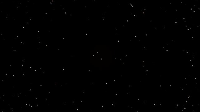 Cinematic slow motion shot of starry night sky background