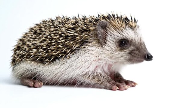 hedgehog isolated on white