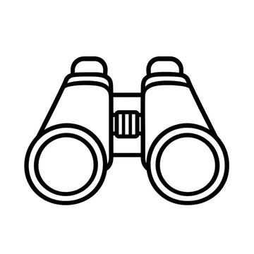 vector illustration of binoculars