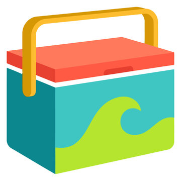 Portable beach cooler box
