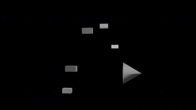 Cgi arrow formation multiple directions hd visual