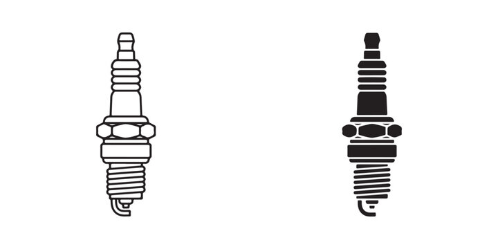 comparison of spark plug designs with detailed threading and electrode differences shown side by side