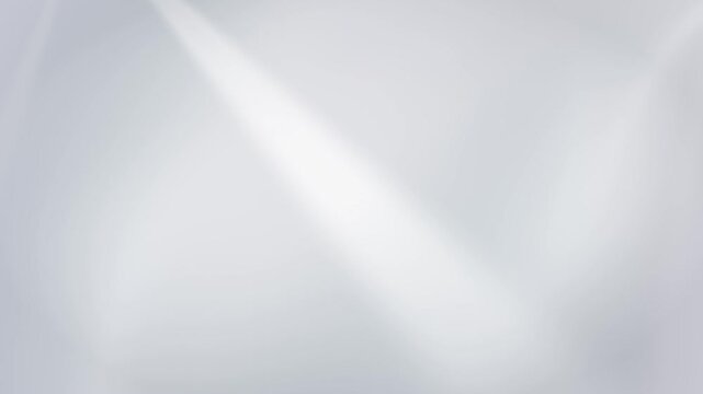 Smooth White And Silver To White Pearl And Grey Light Ray Gradient Background Loop, Elegant Soft Animation