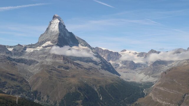 Matterhorn mountain landscape panorama wide establishing cinematic b roll