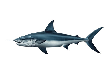 Obraz premium Modern realistic shark captured as a crisp background-free asset