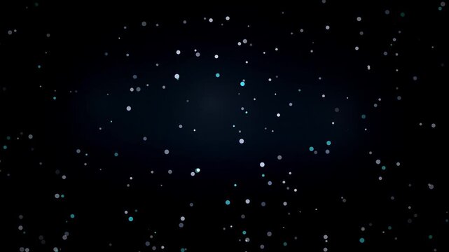Abstract particle background with glowing white dust specs, floating star light field, dark space motion graphics background