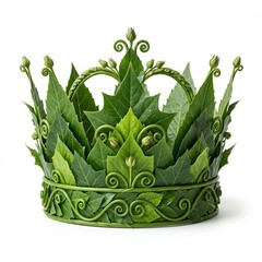 Fototapeta premium Crown Made With Leaf 