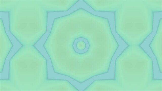 Abstract geometric pattern in soft mint green and teal tones