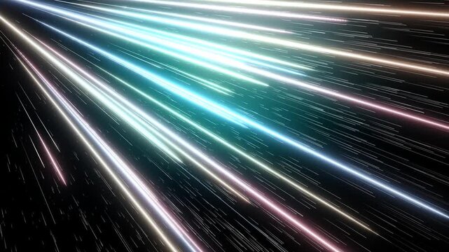 Abstract visual representation of high-speed light and time travel effects.