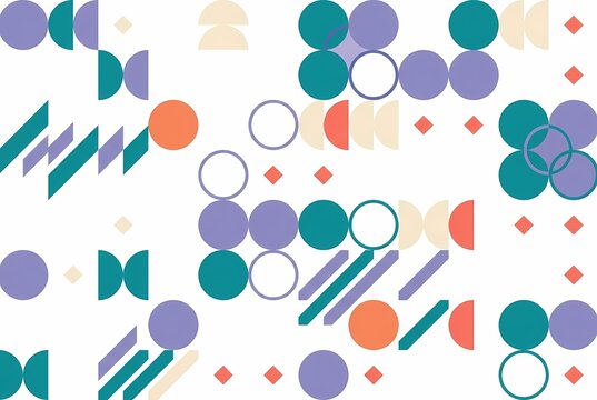 Colorful Abstract Geometric Shape Pattern