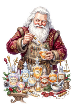 Santa Claus Winter Perfume Alchemist.svg