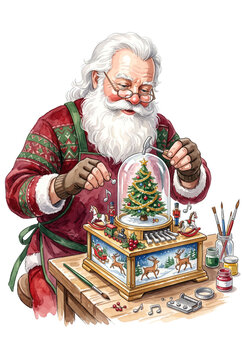 Santa Claus North Pole Music Box Maker.svg