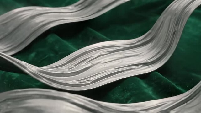 Seamless Business Technology HUD Loop 4K - embossed emerald Loop