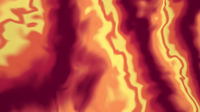 Abstract Flowing Liquid Pattern in Warm Yellow, Orange and Red