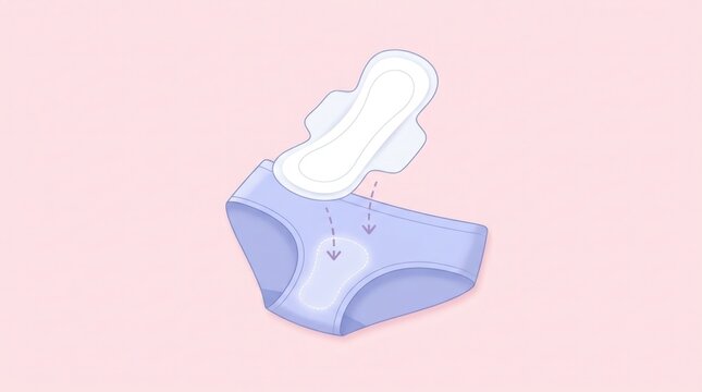 A detailed examination of a sanitary pad showcasing its absorbent core and protective layers essential for menstrual hygiene and comfort during periods