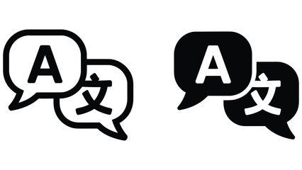language translation speech icon design  © Asma