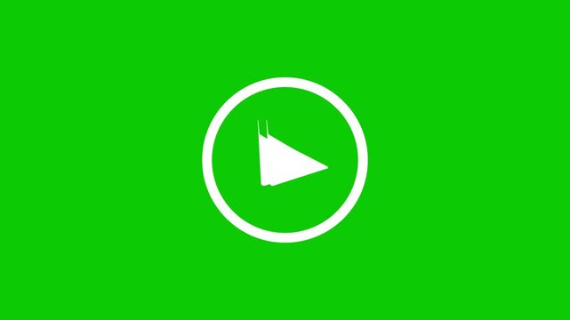 Play and pause button animation video