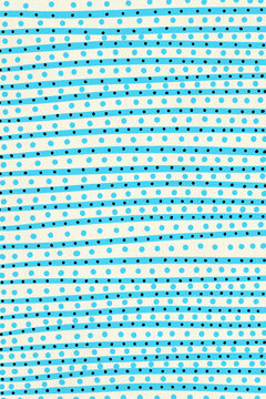 Abstract background pattern with wavy blue lines and dots