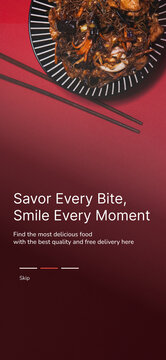 Food Mobile App Splash Screen Design