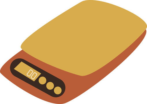 Digital Coffee Scale Illustration