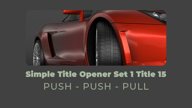 Simple Title Opener Set 1 Title 15