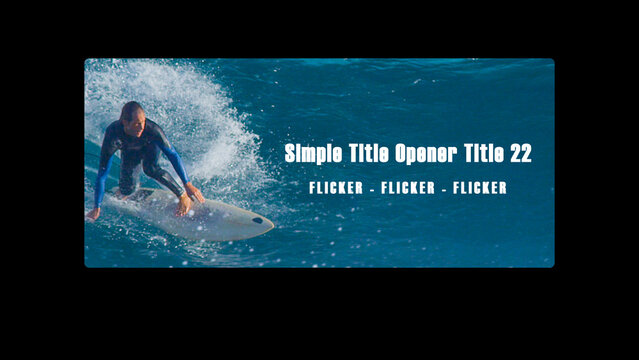 Simple Title Opener Set 1 Title 22