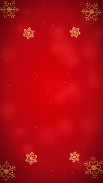 Christmas Red Velvet Snowflakes Motion Loop