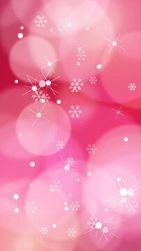 Autumn Golden Snowflake Bokeh Motion Loop
