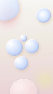 Glassmorphic 3D Floating Orbs Motion Loop