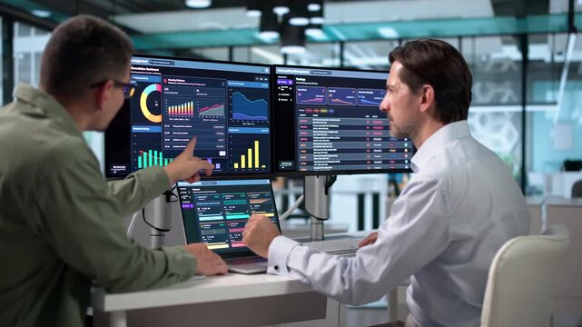 Two Cybersecurity Analysts Scan Laptop For Threats