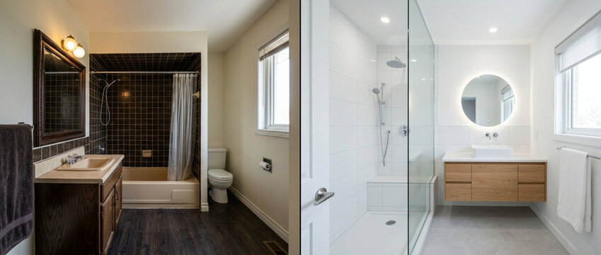 Bathroom Renovation Before and After: Dated to Modern Luxury