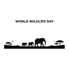 World Wildlife Day – Elephant Family & Savanna Conservation © RamaDebi