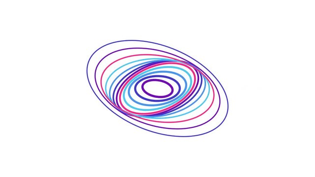 An abstract geometric pattern with concentric circles