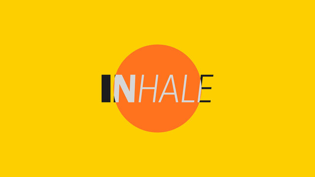 Variable Font Breathing Circle Loop Title Wide