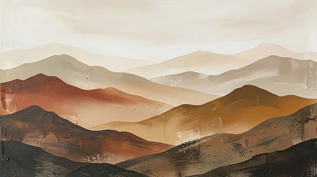 Abstract Mountain Landscape