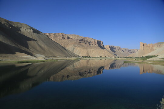 Band-e Amir, Bamyan, Afghanistan &ndash; stunning turquoise-blue lakes surrounded by dramatic mountains, pristine nature, peaceful landscapes, and breathtaking scenery in the heart of the Hindu Kush.