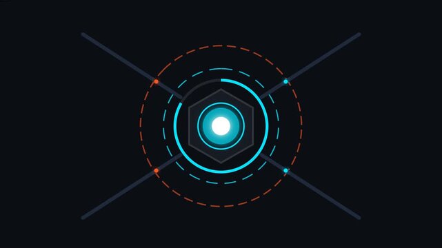 An alternative industrial sci-fi energy charging animation featuring a central fusion reactor core, rotating magnetic rings, pulsing energy pulses, and an overload ignition climax.