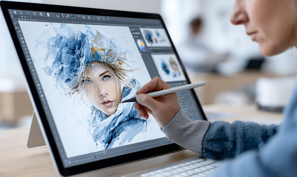 Anime Character Studio Editorial &mdash; Female Digital Artist Creating an Original Stylized Character

