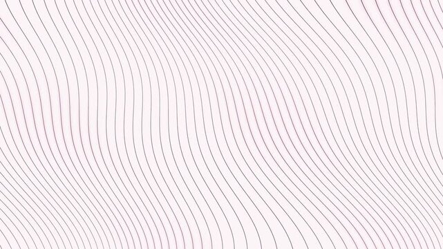Abstract background with curved wavy lines on white