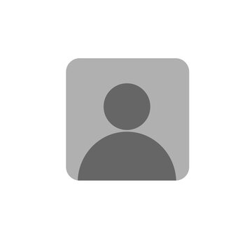 User Profile Avatar Placeholder Vector Icon in Rounded Square Frame