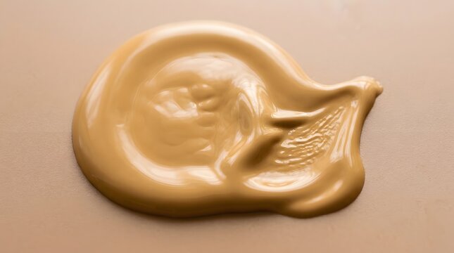 Liquid foundation makeup smear