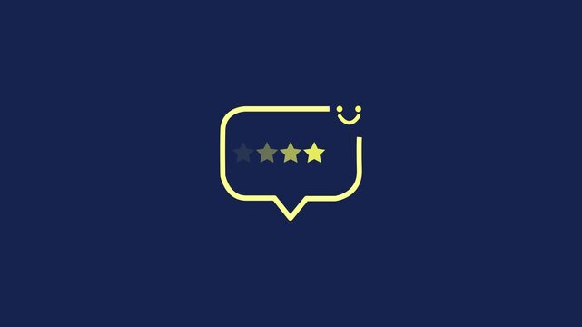 5 star rating hologram. Online customer review, positive feedback, good review, testimonial and business service satisfaction