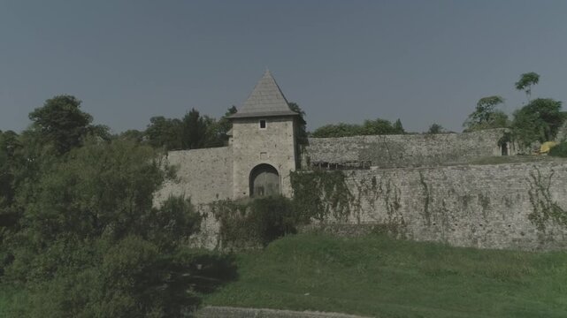 Aerial view of the Kastel fortress, Banja Luka