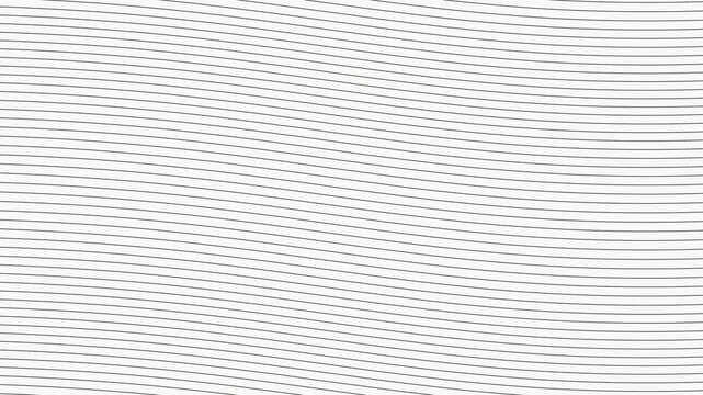 Minimalist Wavy Black Lines Moving on White Background