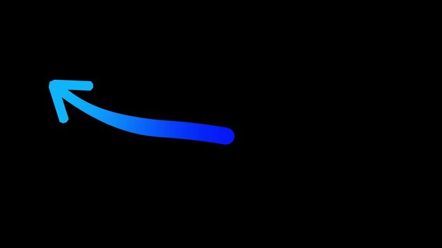 Animated hand-drawn arrow pack: colorful doodle overlays for editing