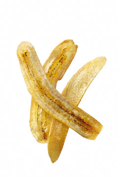 Long Crispy Golden Fried Plantain Chips