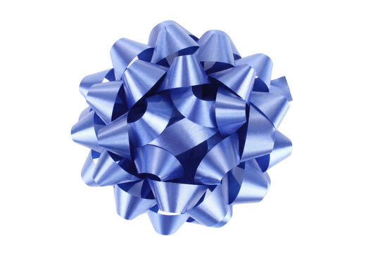 Vibrant Blue Decorative Ribbon Gift Bow