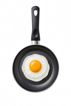 Sunny Side Up Fried Egg in a Small Skillet